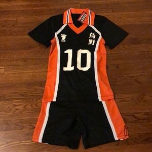 Youth shorts with matching shirt